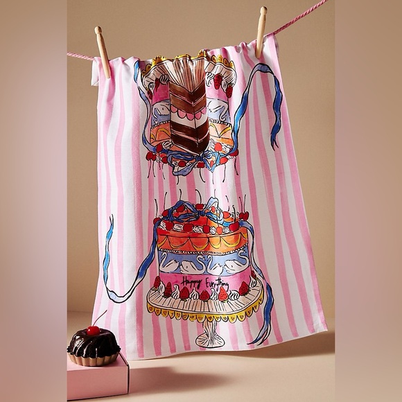 Anthropologie Other - Anthropologie Happy Everything Stripe Cotton Tea Towel